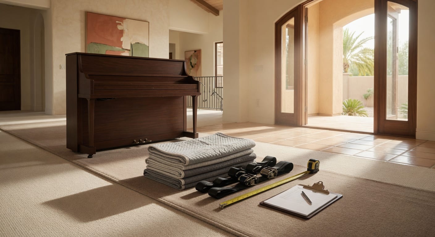 Piano moving checklist for a safer Gilbert and East Valley move